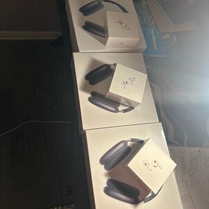 Brand New AirPod Max White and Black and Blue